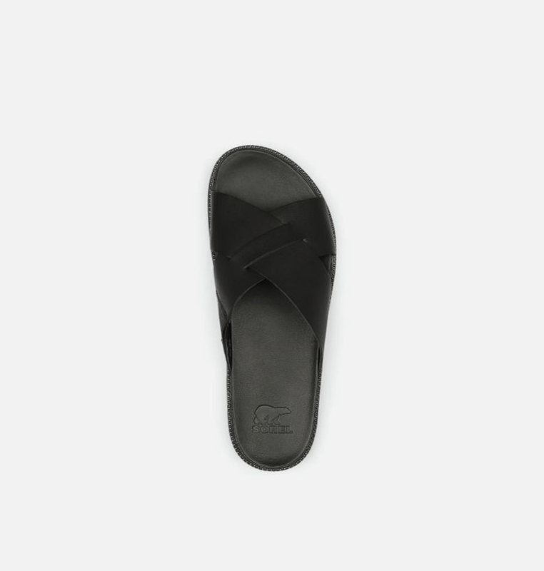Sorel Dam Slides Svarta - Roaming™ Criss Cross - CKB-217398